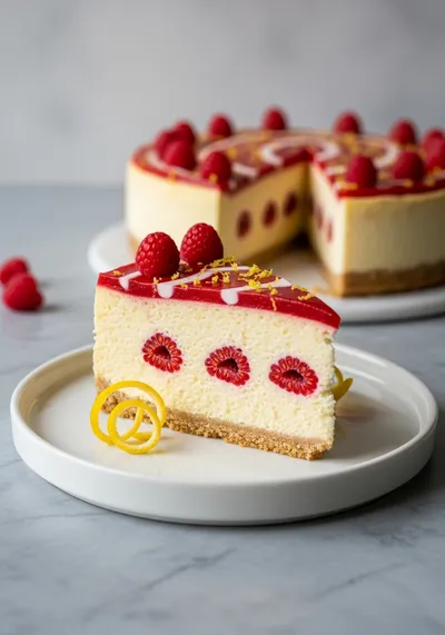 Raspberry Lemon Cheesecake