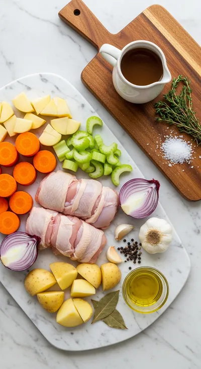 Slow Cooker Chicken Stew – Hearty One-Pot Dinner - cooking process