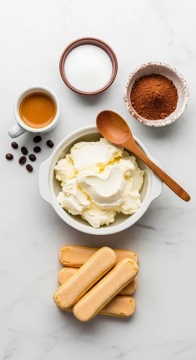 Traditional Italian Tiramisu - cooking process
